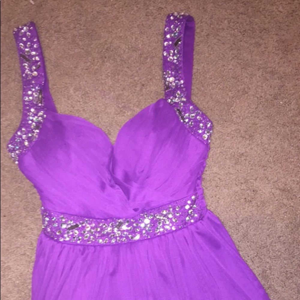 Purple homecoming dress